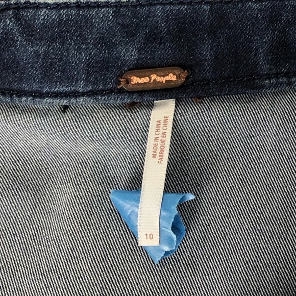 Free People Zip Front Denim Miniskirt ๐ HP 4x! ๐ - Picture 4 of 4